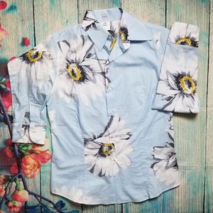 Craig Taylor long sleeves floral shirt siz…